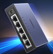 69 元,绿联推出新款 CM633 五口千兆交换机:接口支持任意进出